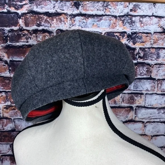 Nathaniel Cole Grey Classic Crown Cap Wool Lined Grey Size L - Picture 5 of 12